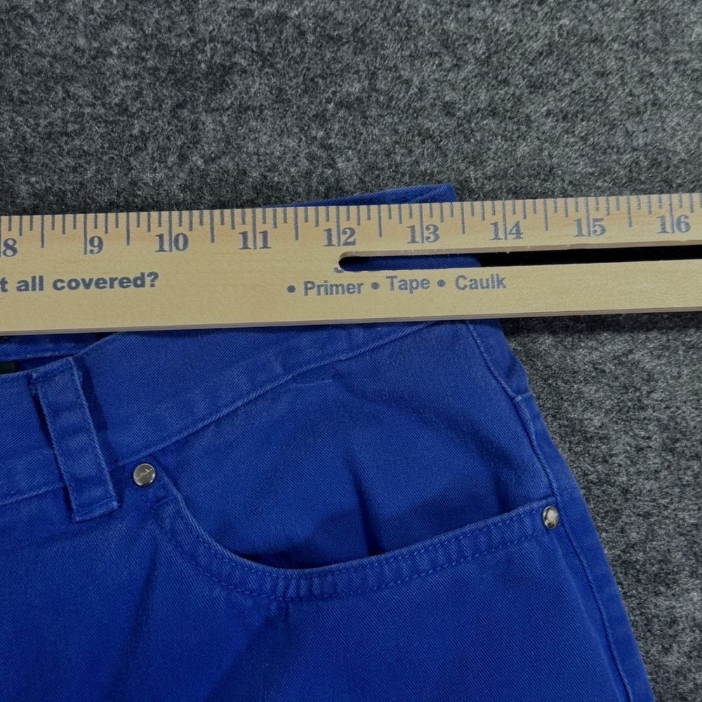 Lauren Jeans Co Women Capri Pants Sz 6 Royal Blue Flat Front Vintage 90's Y2K - Picture 6 of 13